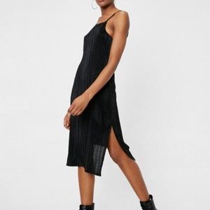 Nasty Gal Strappy Side Split Hem Midi Dress size 4